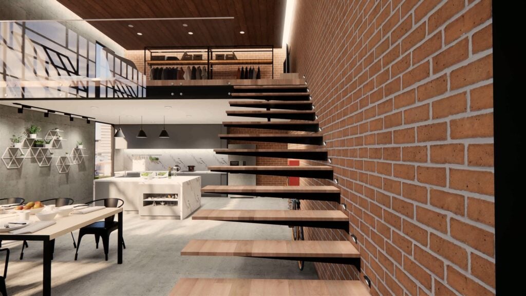 Loft de dos pisos